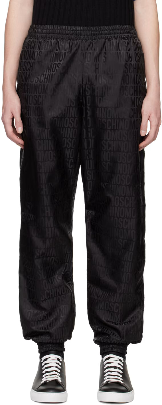 Black Jacquard Trousers