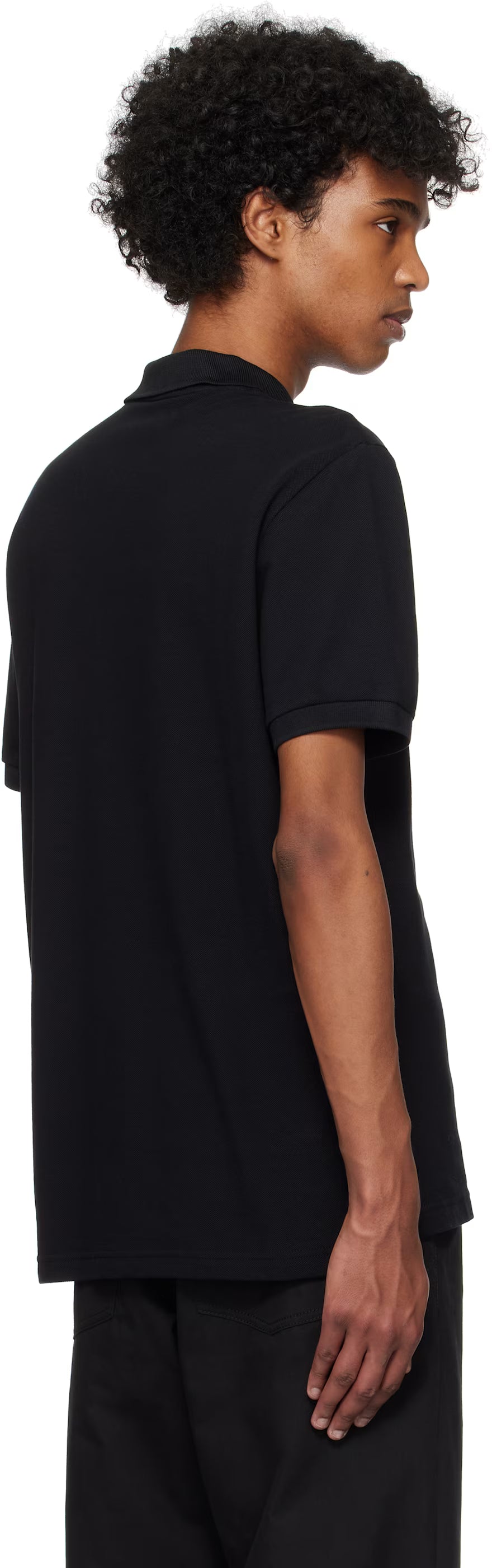 Black Laurel Crown Emblem Polo