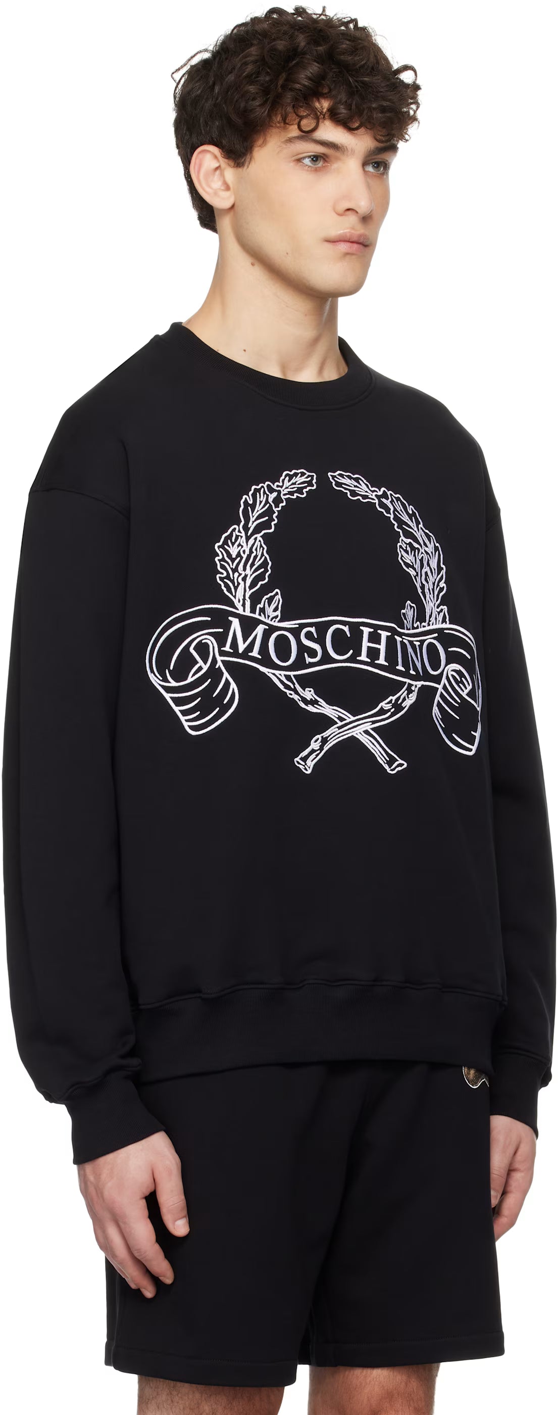 Black Laurel Crown Logo Sweatshirt