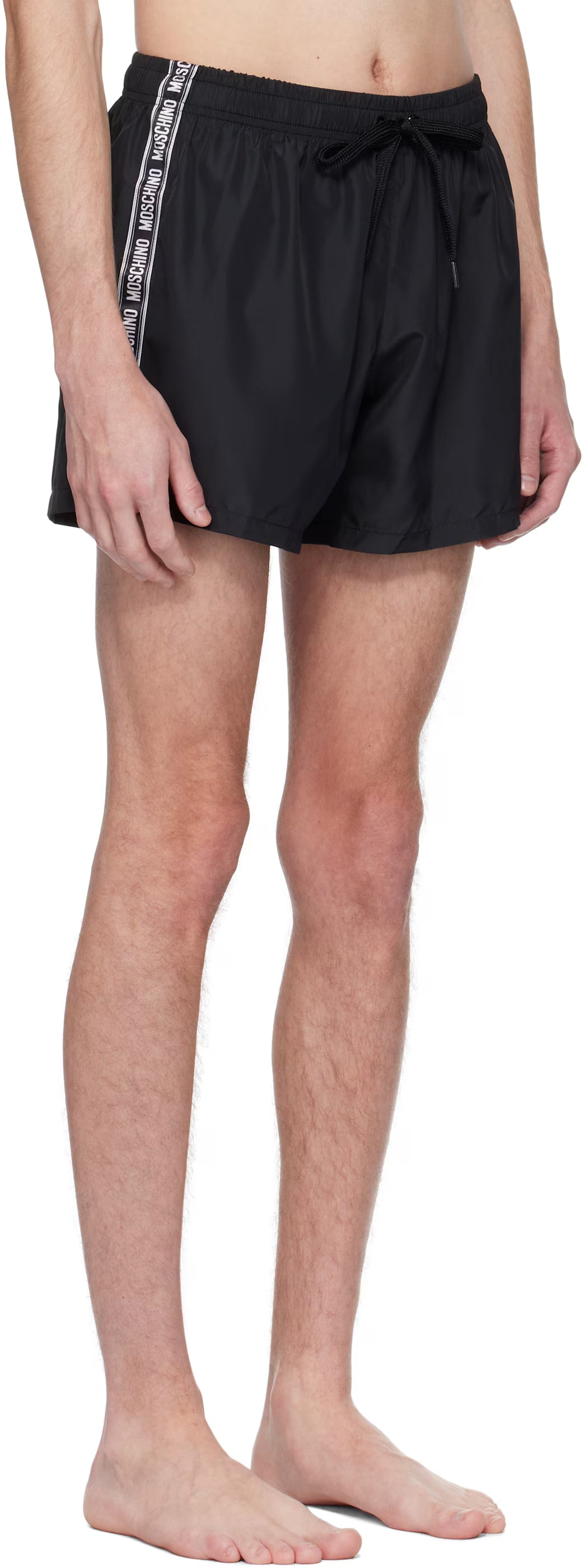 Black Logo Band Swim Shorts