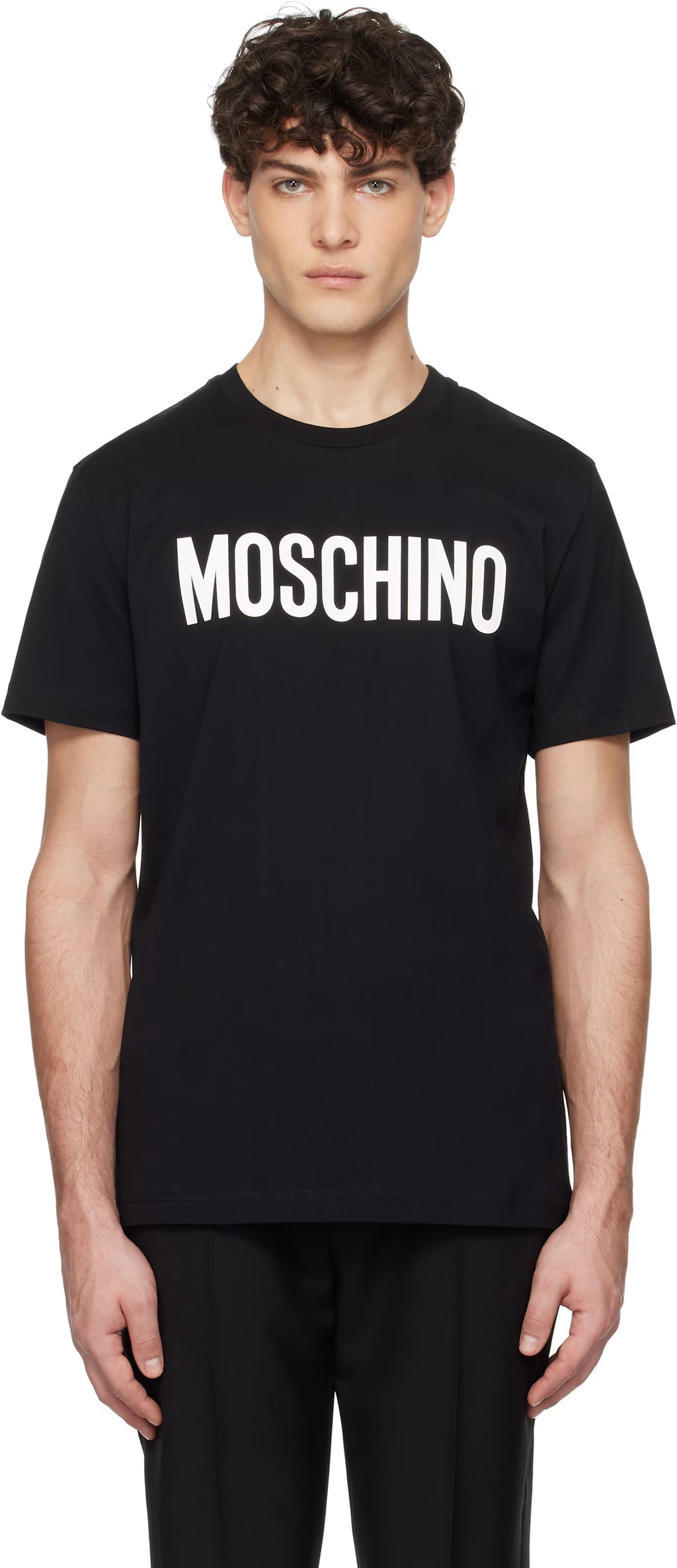 Black 'Moschino' Institutional T-shirt