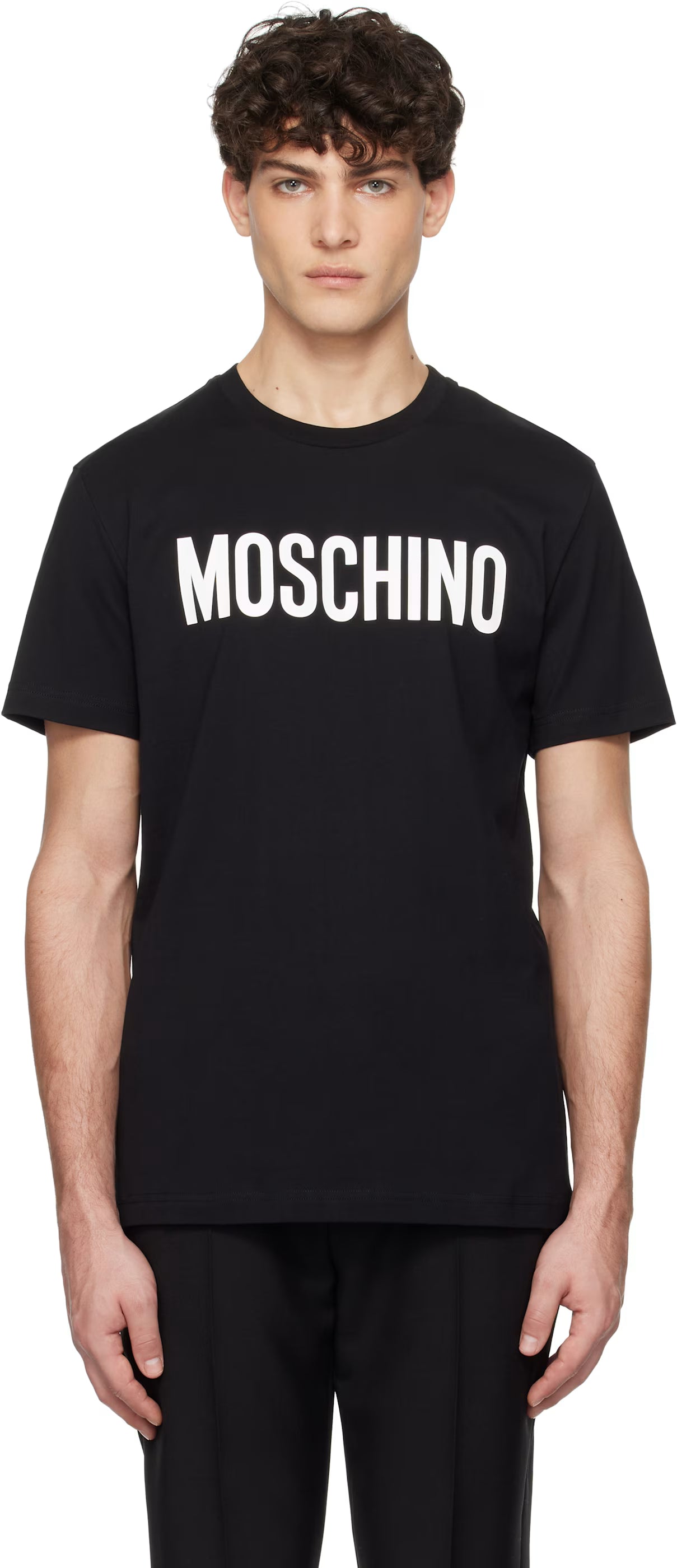 Black 'Moschino' Institutional T-shirt