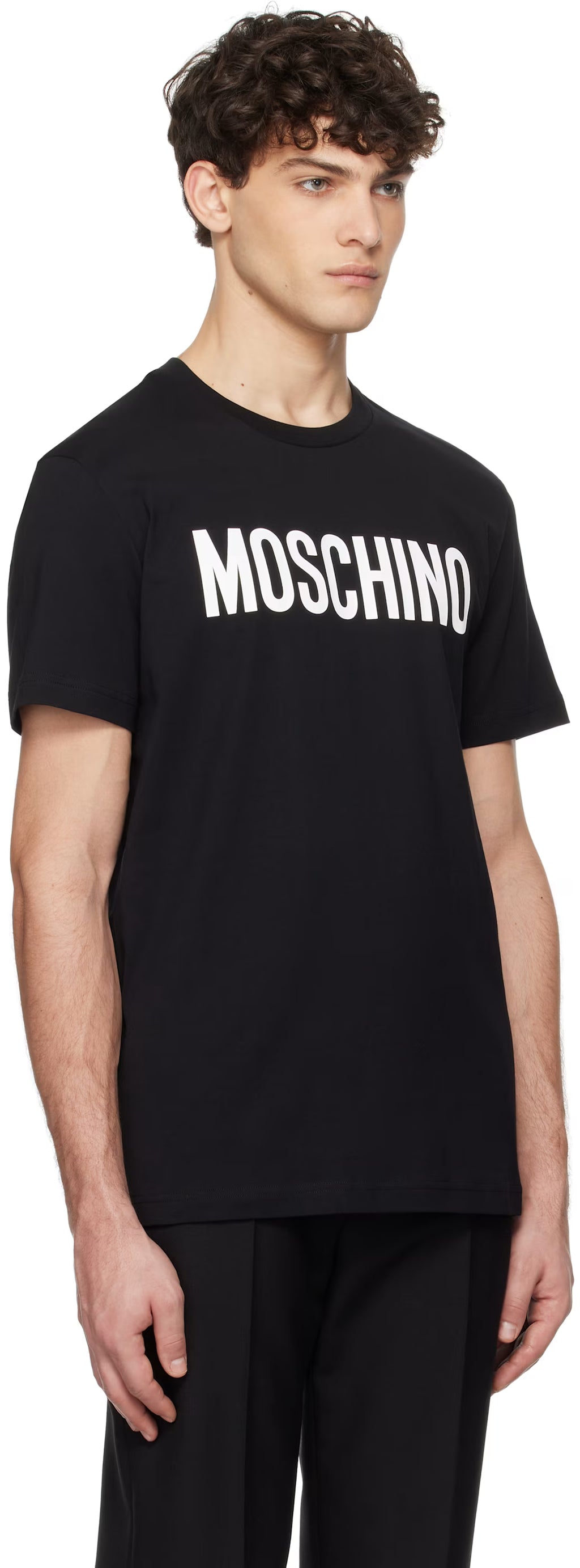 Black 'Moschino' Institutional T-shirt