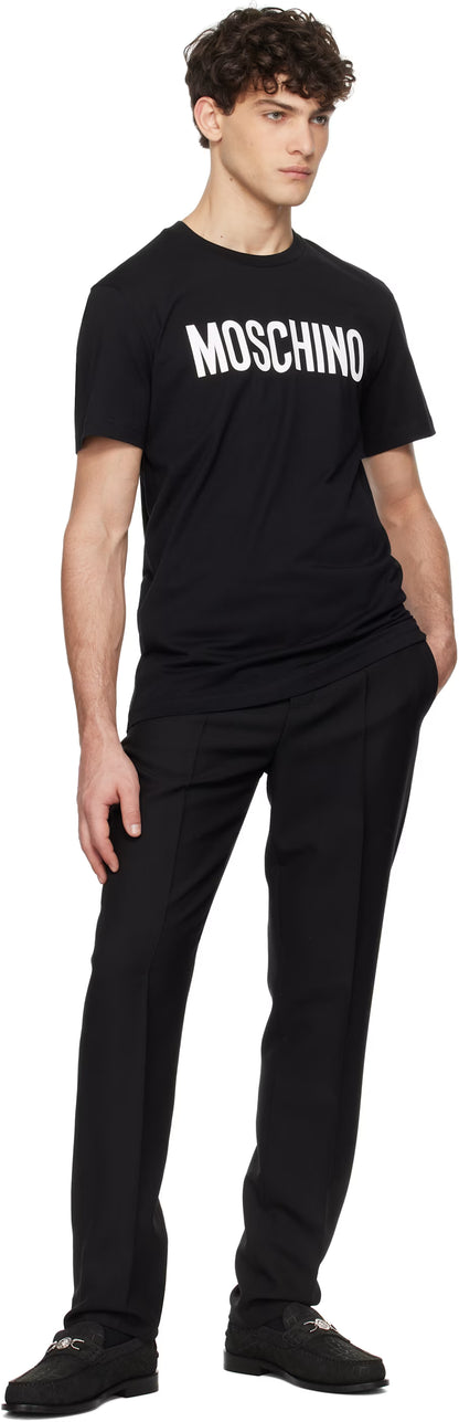 Black 'Moschino' Institutional T-shirt