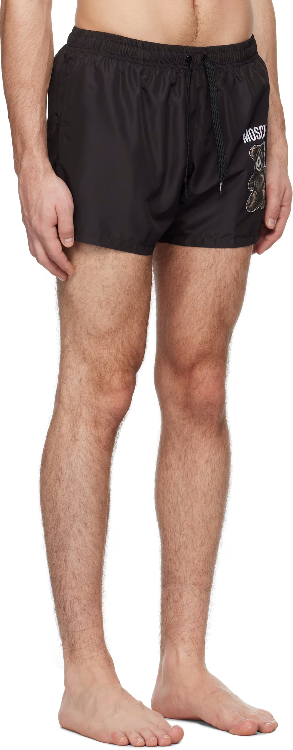 Black 'Moschino' Teddy Bear Swim Shorts