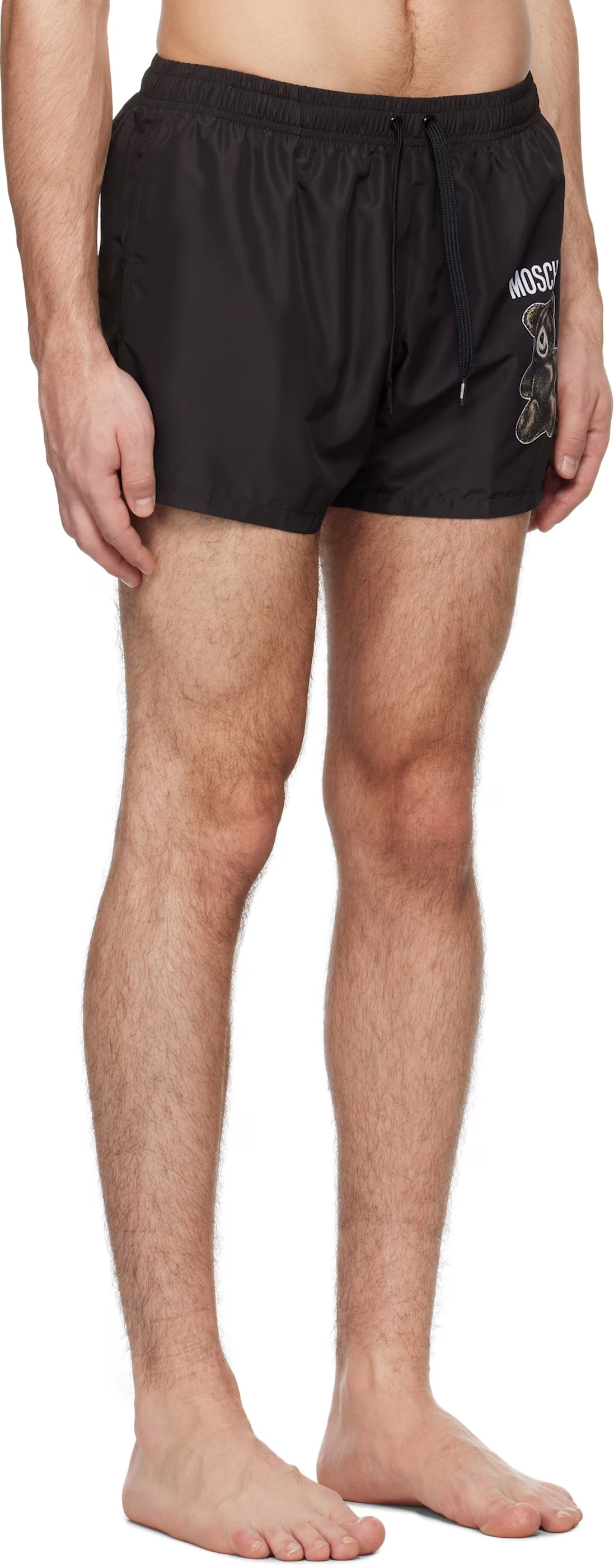 Black 'Moschino' Teddy Bear Swim Shorts