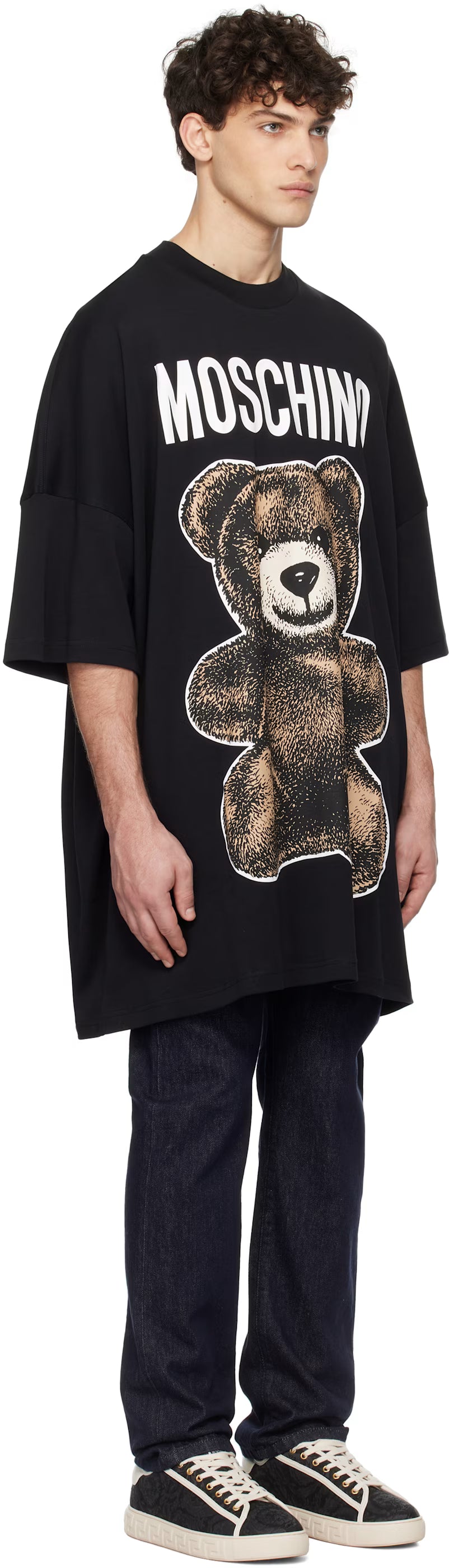 Black Oversized Maxi Teddy Bear T-shirt