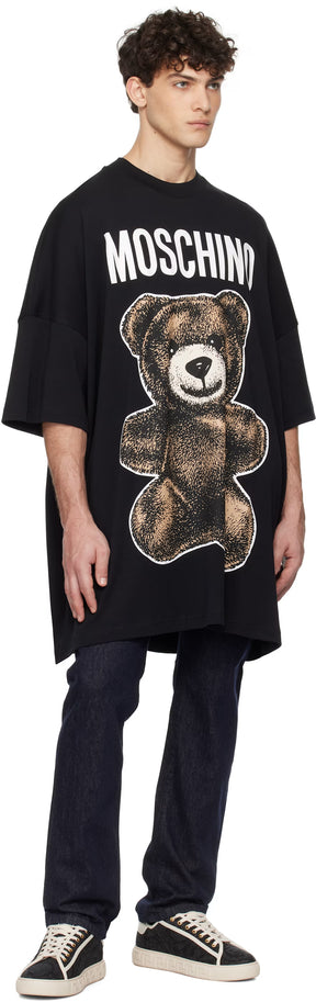 Black Oversized Maxi Teddy Bear T-shirt