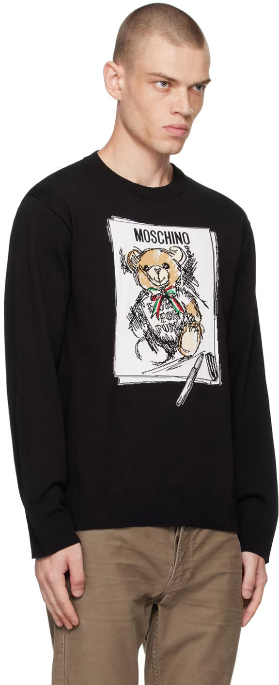Black Teddy Bear Sweater