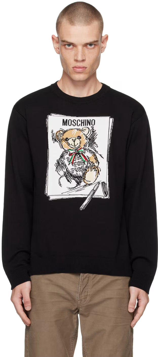Black Teddy Bear Sweater