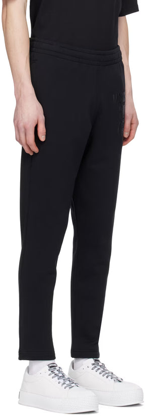Black Teddy Mesh Sweatpants