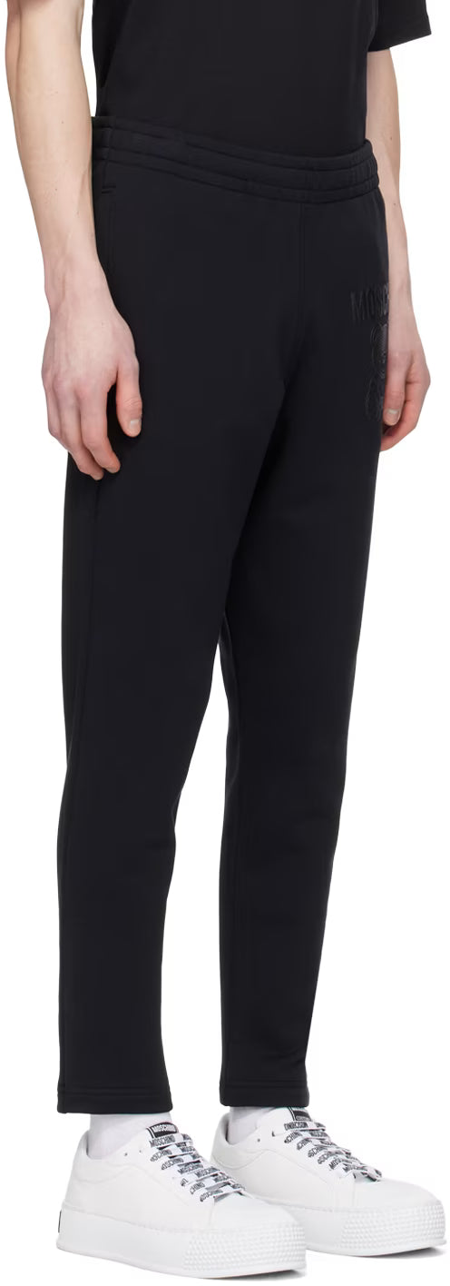 Black Teddy Mesh Sweatpants