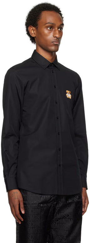 Black Teddy Patch Shirt