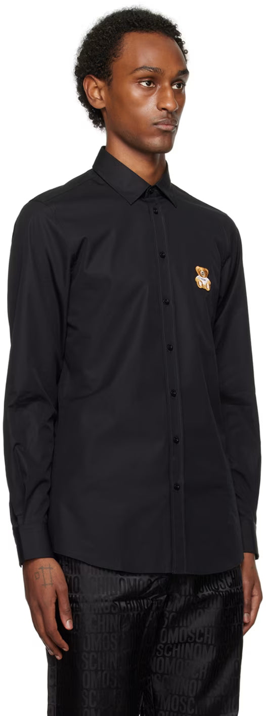 Black Teddy Patch Shirt