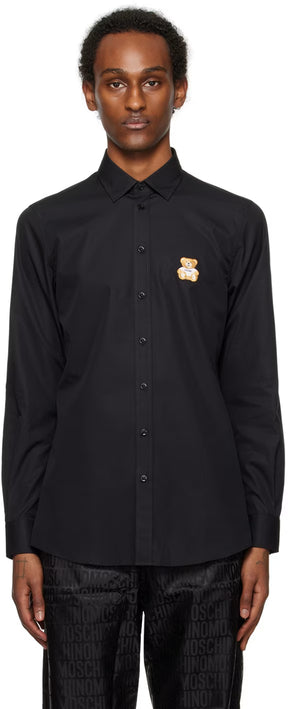 Black Teddy Patch Shirt