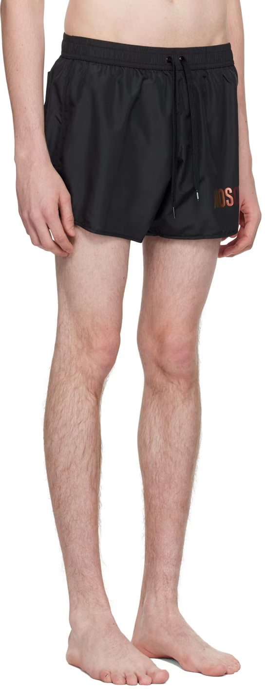 Black Three-Pocket Swim Shorts