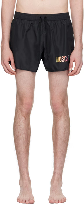 Black Three-Pocket Swim Shorts