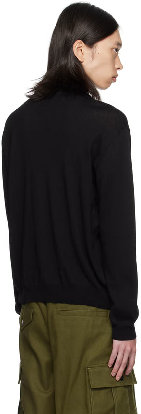 Black Upside Down Logo Sweater