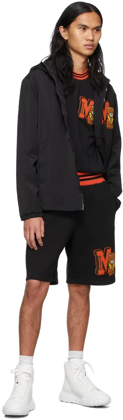 Black Varsity Teddy Jacket