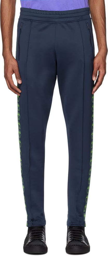 Blue Double Question Mark Track Pants