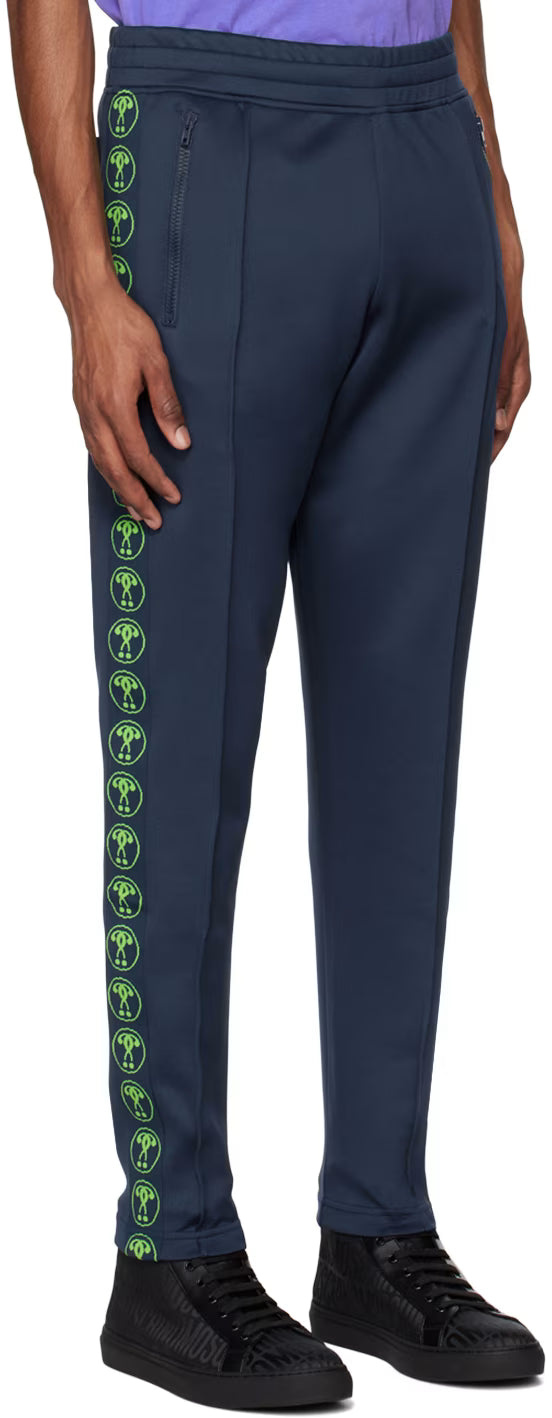 Blue Double Question Mark Track Pants
