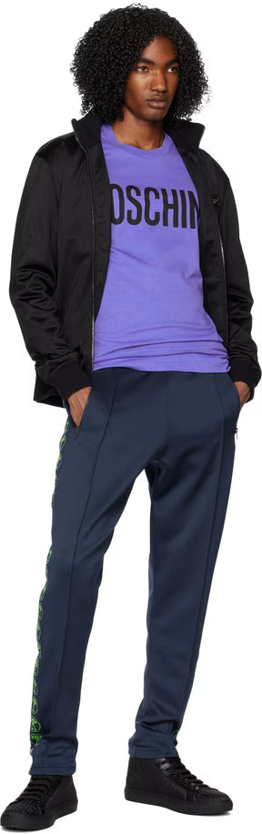 Blue Double Question Mark Track Pants