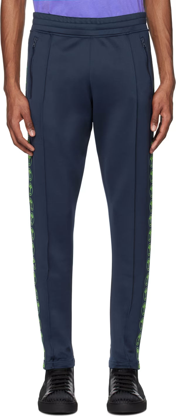 Blue Double Question Mark Track Pants