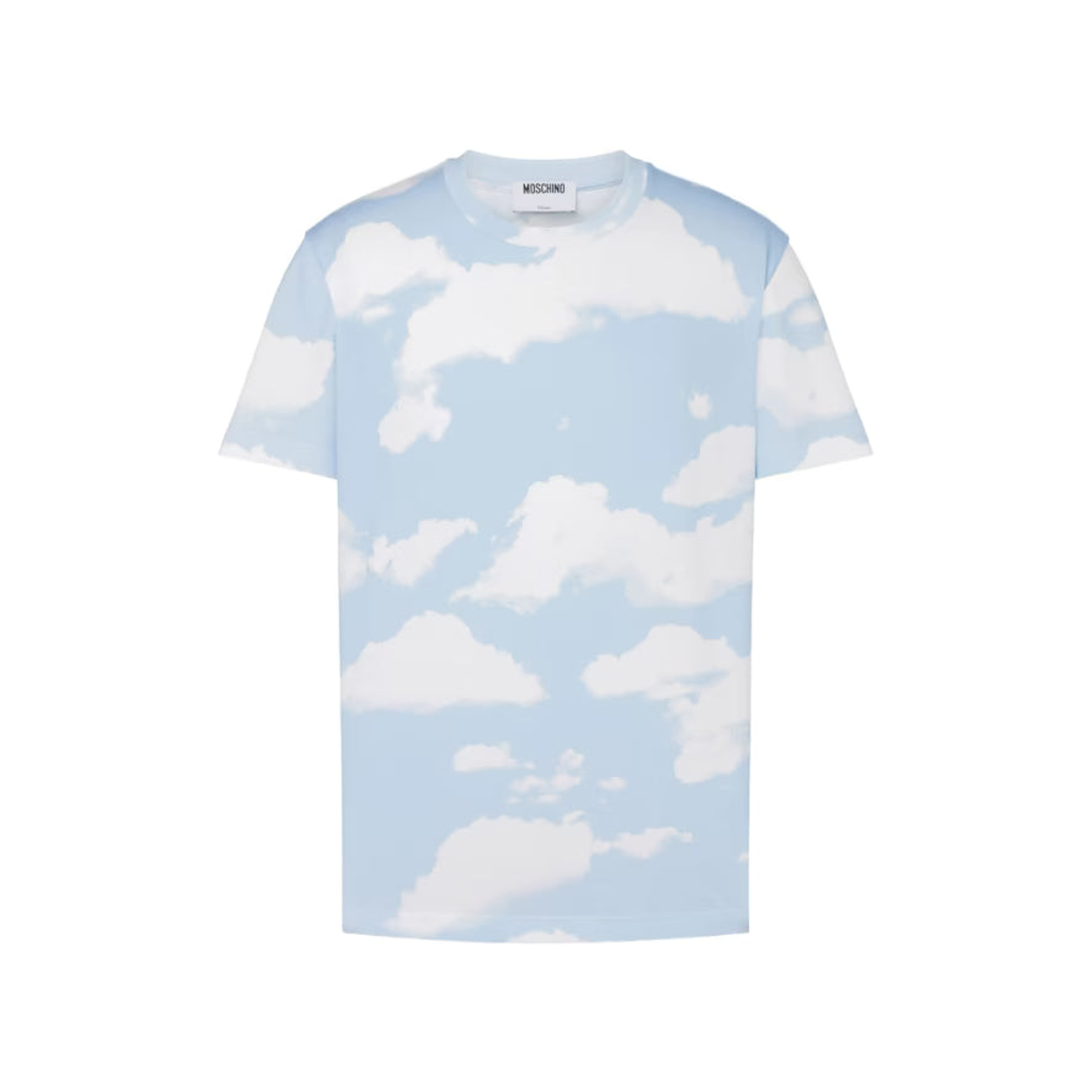 Moschino Cloud Pattern Crew Neck T-shirt