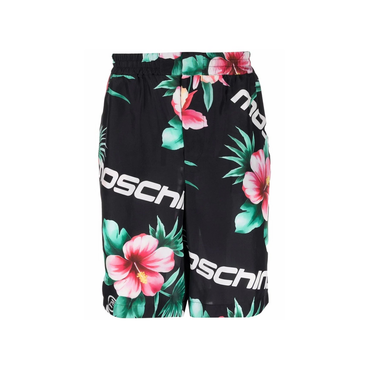 Moschino Couture Floral Print Silk Shorts