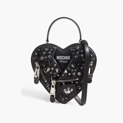 MOSCHINO Embellished leather tote