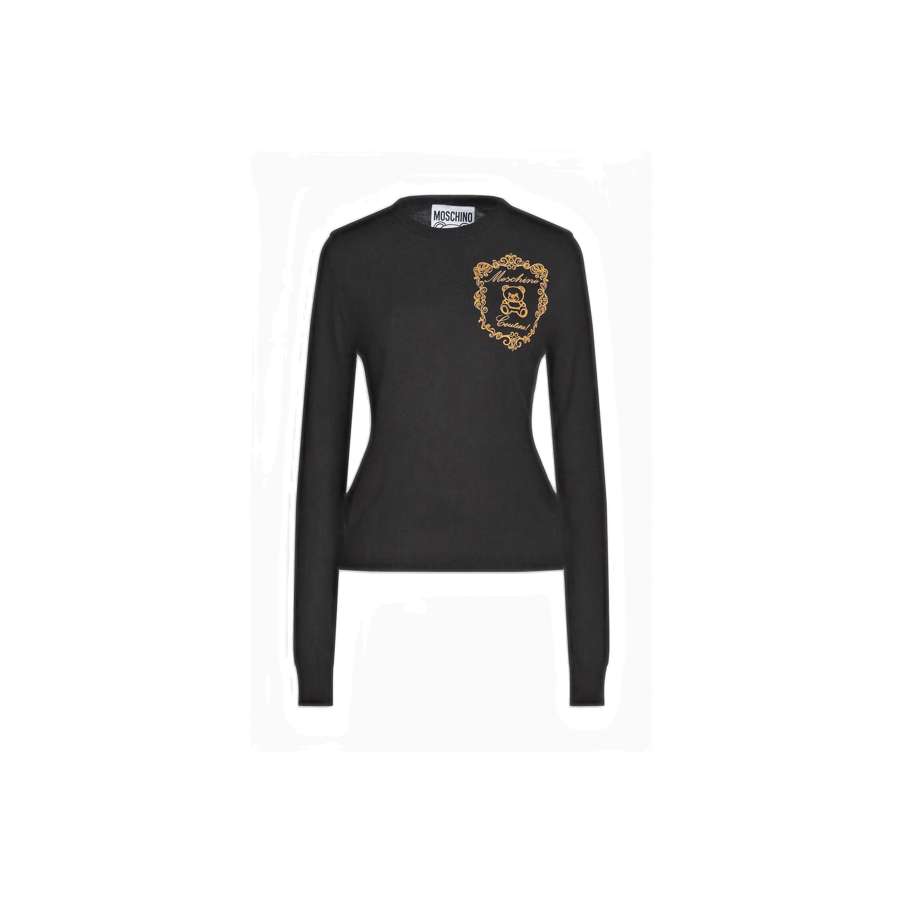 MOSCHINO Embroidered wool sweater
