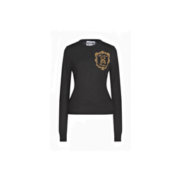 MOSCHINO Embroidered wool sweater