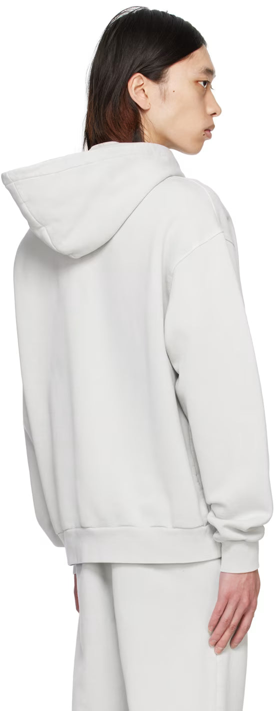 Gray Buttoned Hoodie