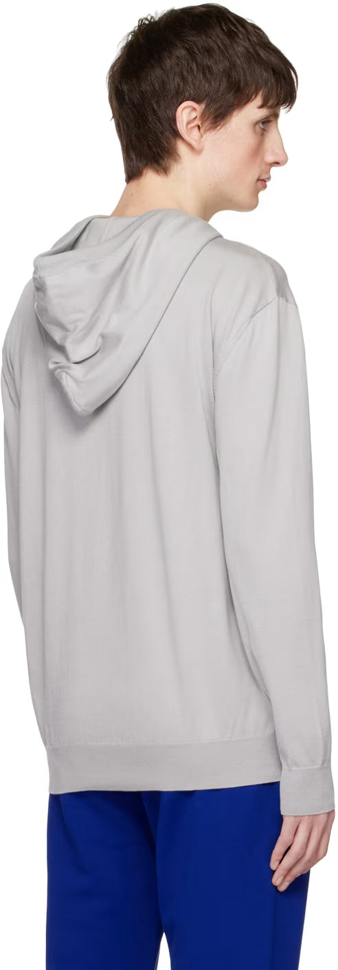 Gray Double Smiley Hoodie