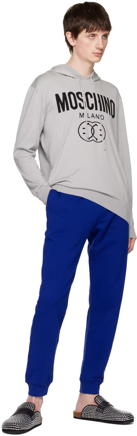 Gray Double Smiley Hoodie