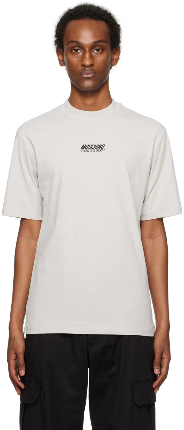 Gray Embroidered T-Shirt