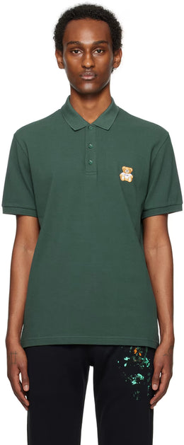 Green Embroidered Polo