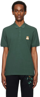 Green Embroidered Polo