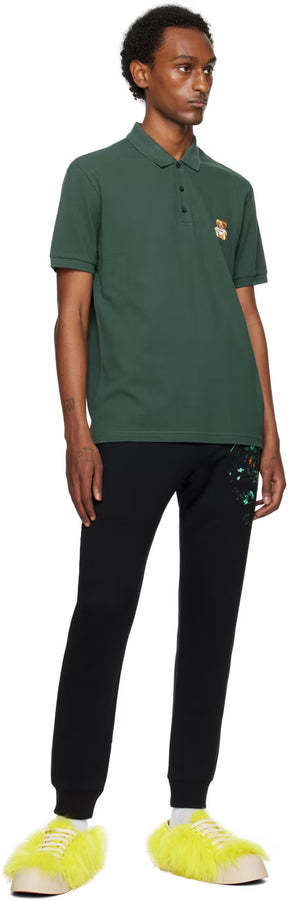 Green Embroidered Polo