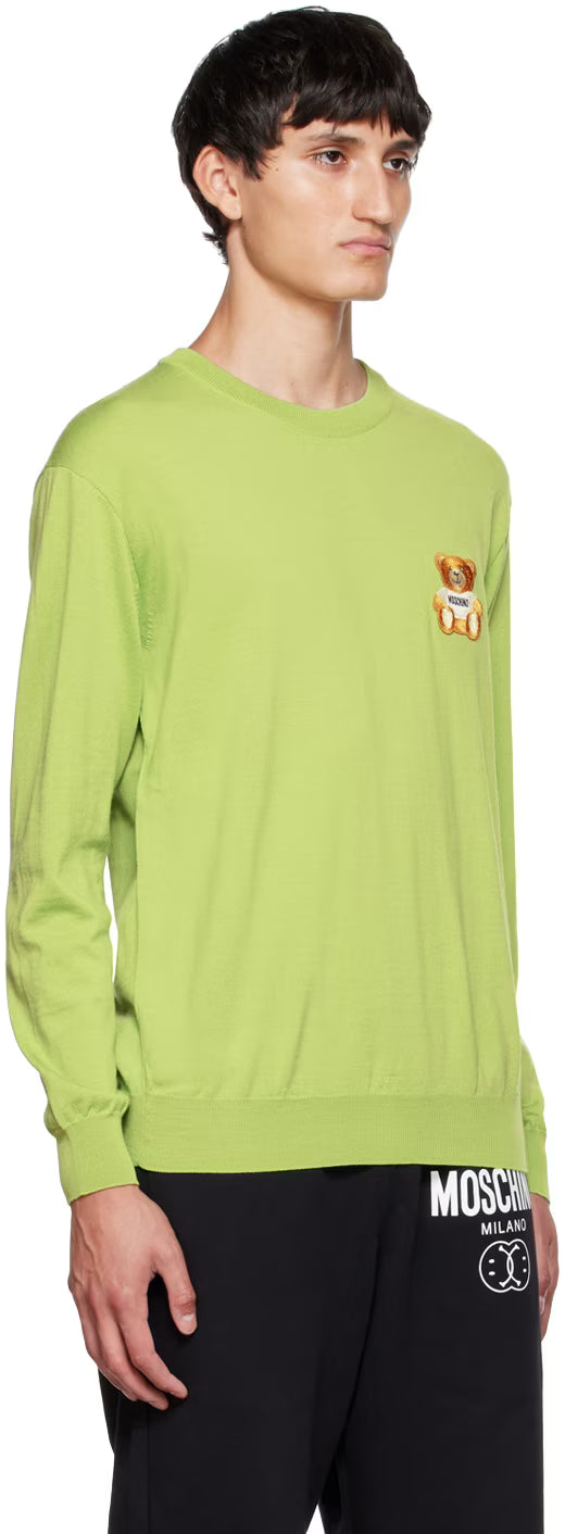 Green Teddy Bear Sweater