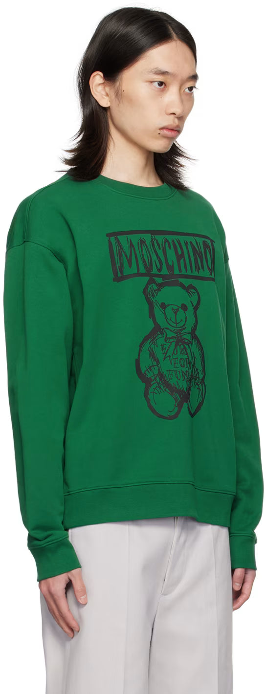 Green Teddy Bear Sweatshirt