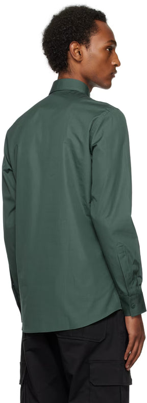Green Teddy Patch Shirt
