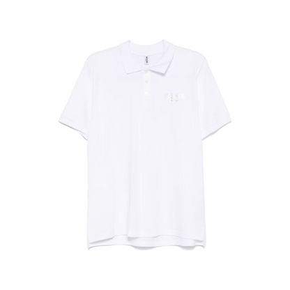 Moschino Logo Print Polo Shirt White