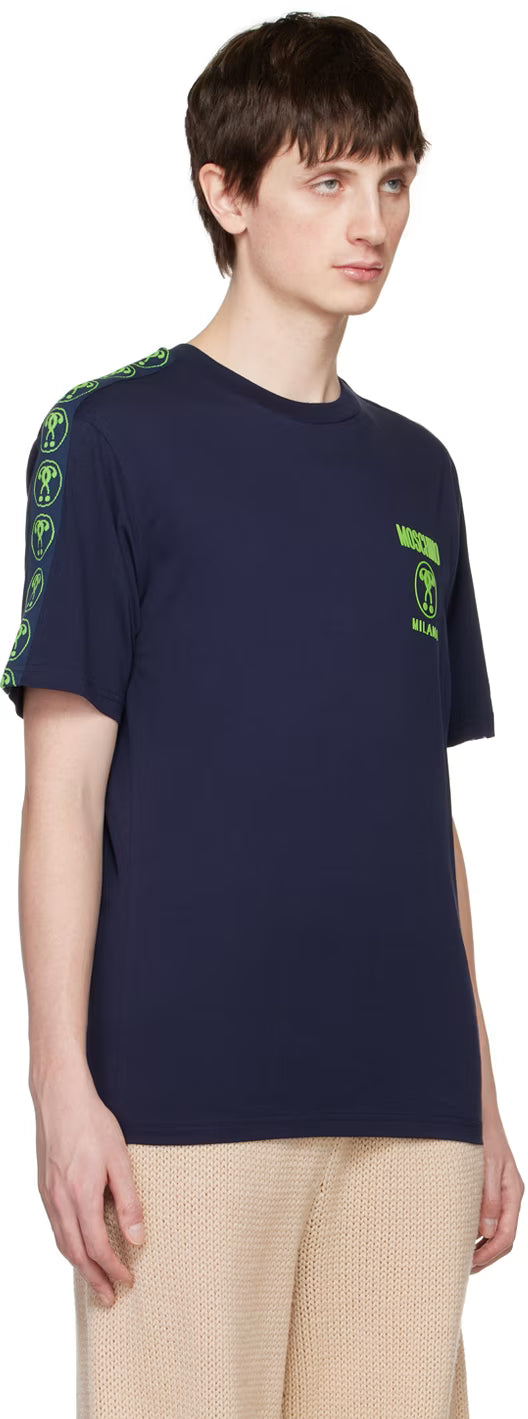 Navy Double Question Mark T-Shirt