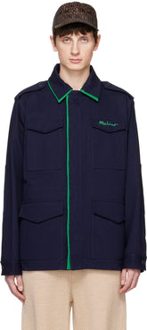 Navy Flap Pocket Jacket