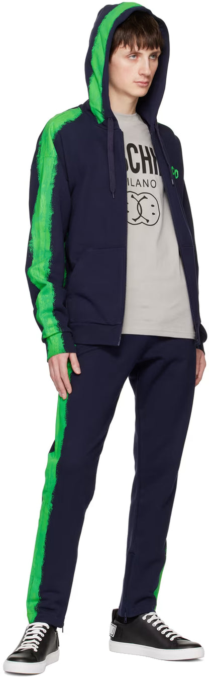 Navy Paint Hoodie