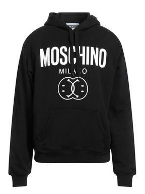 Moschino Double Smiley Black Hoodie
