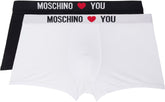 Two-Pack Black & White 'My Valentine' Boxers