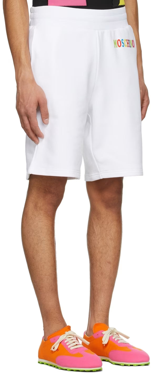 White Cotton Shorts