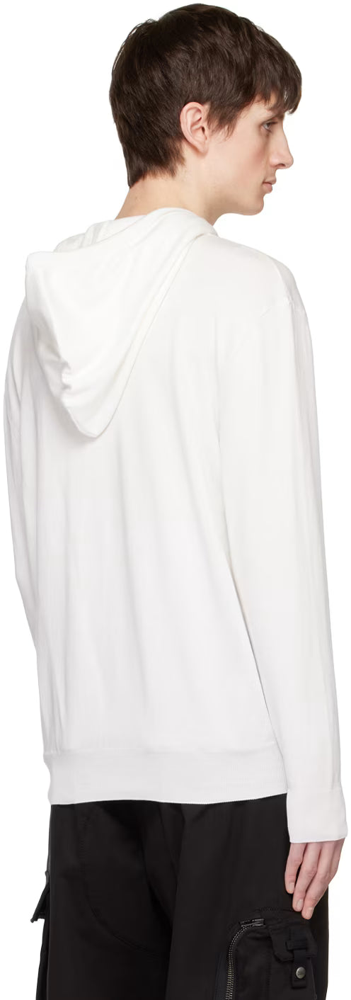 White Double Smiley Hoodie